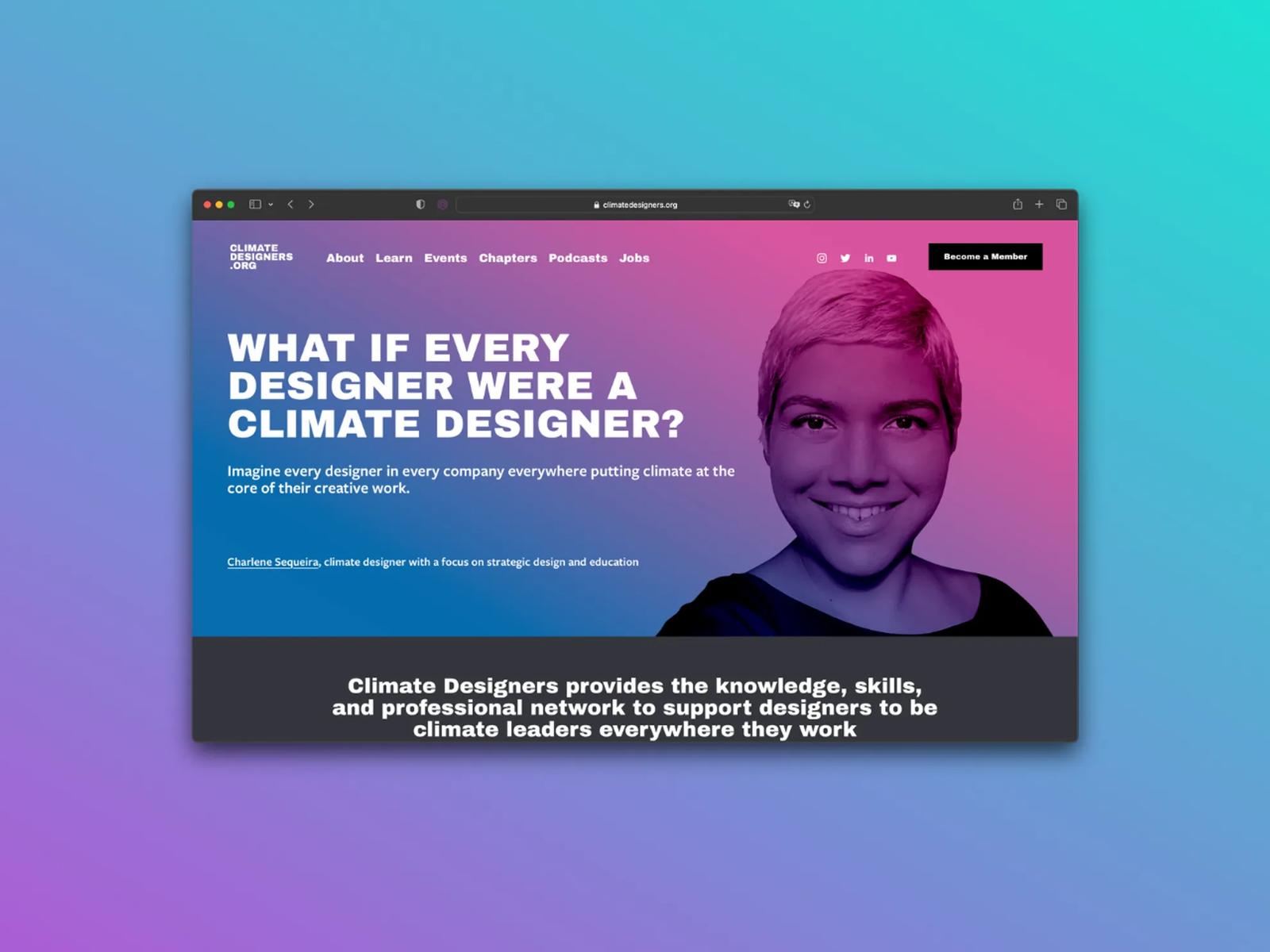A global community for designers to become climate leaders