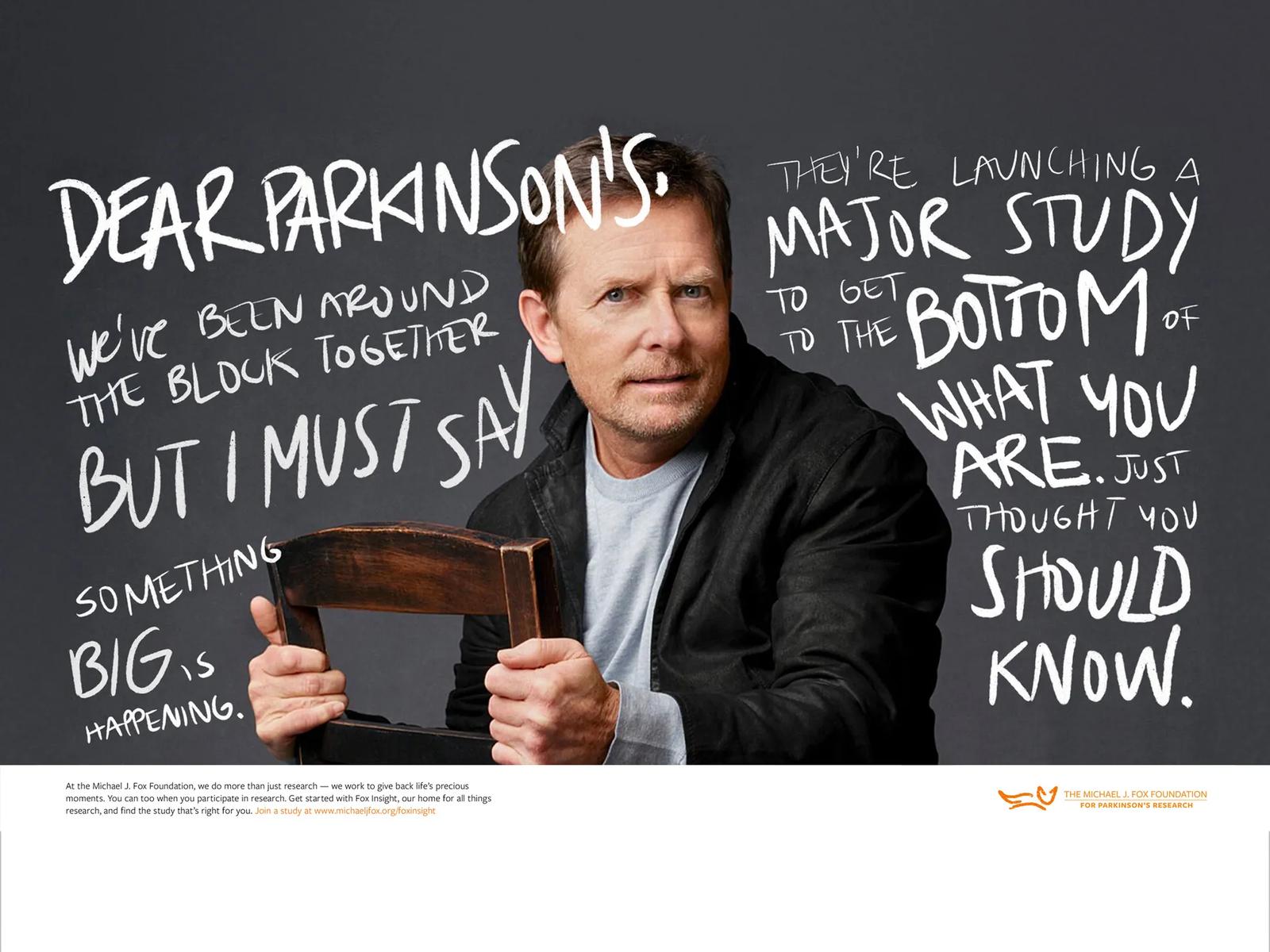 The Michael J. Fox Foundation: “Dear Parkinson’s”