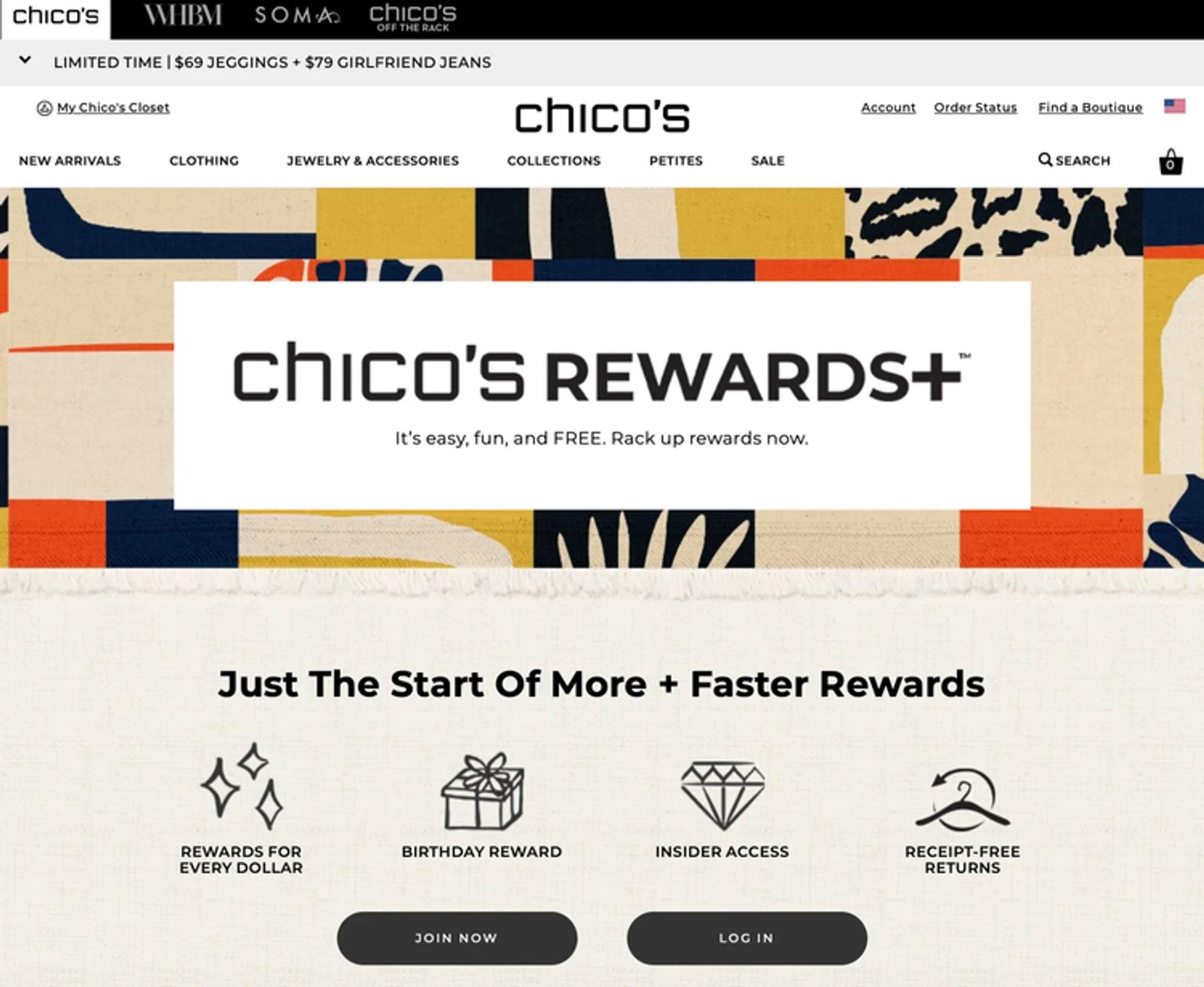 Chicos/WHBM/Soma's Loyalty Program Redesign