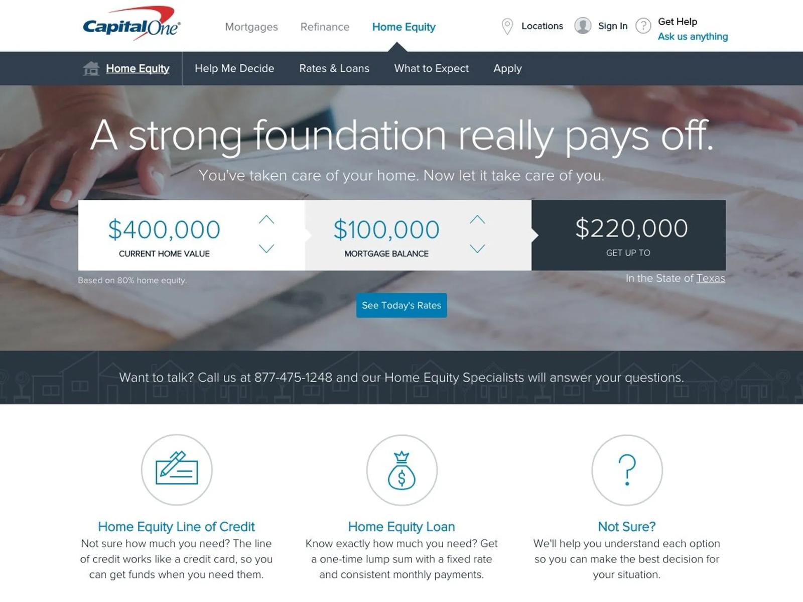 Capital One: Reimagining the Home Equity Web Experience